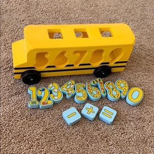 Classic Toy Number Matching Math Bus